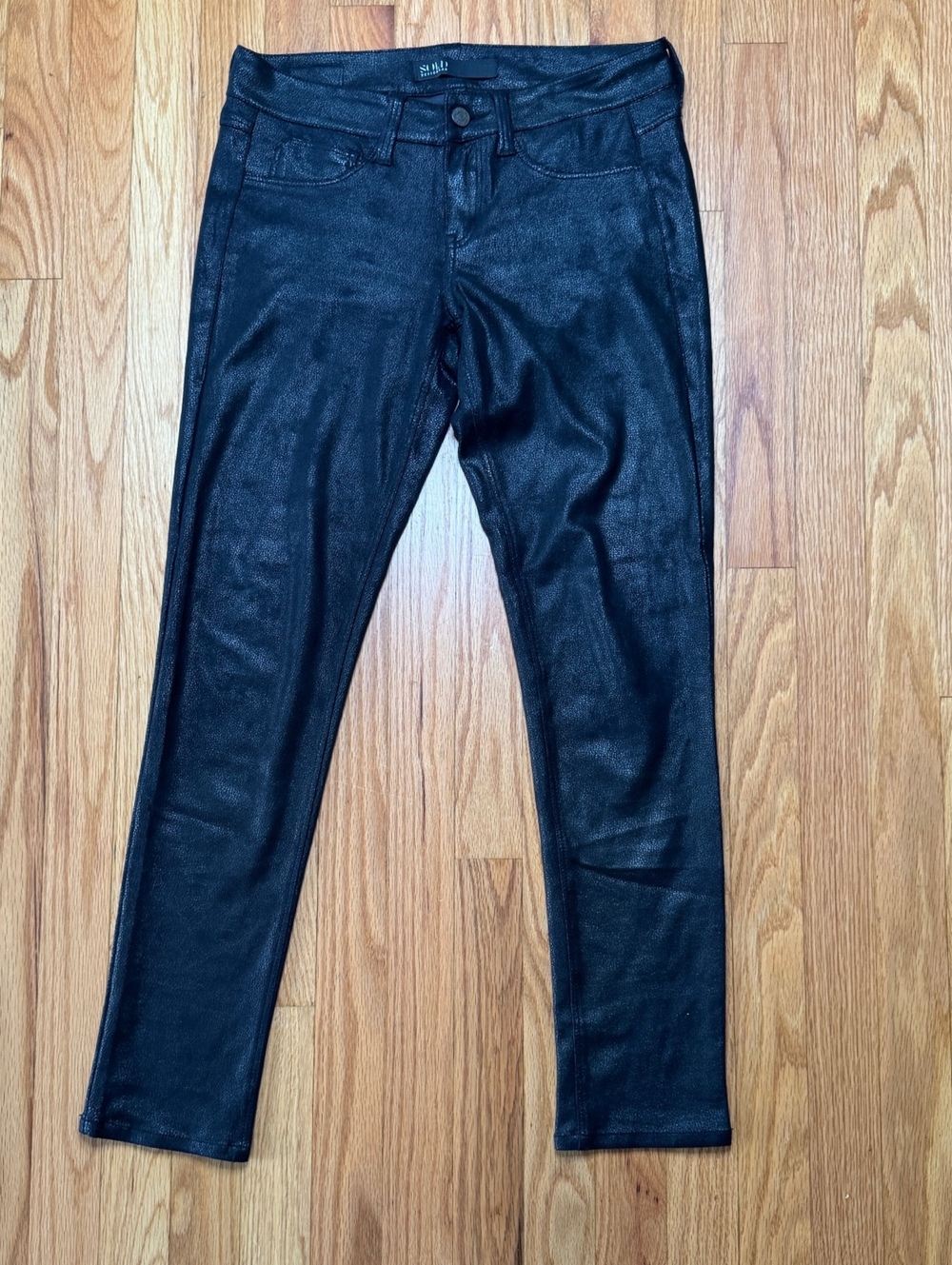 Sold Design Lab SOHO Super Skinny Faux Leather Pants Size 27